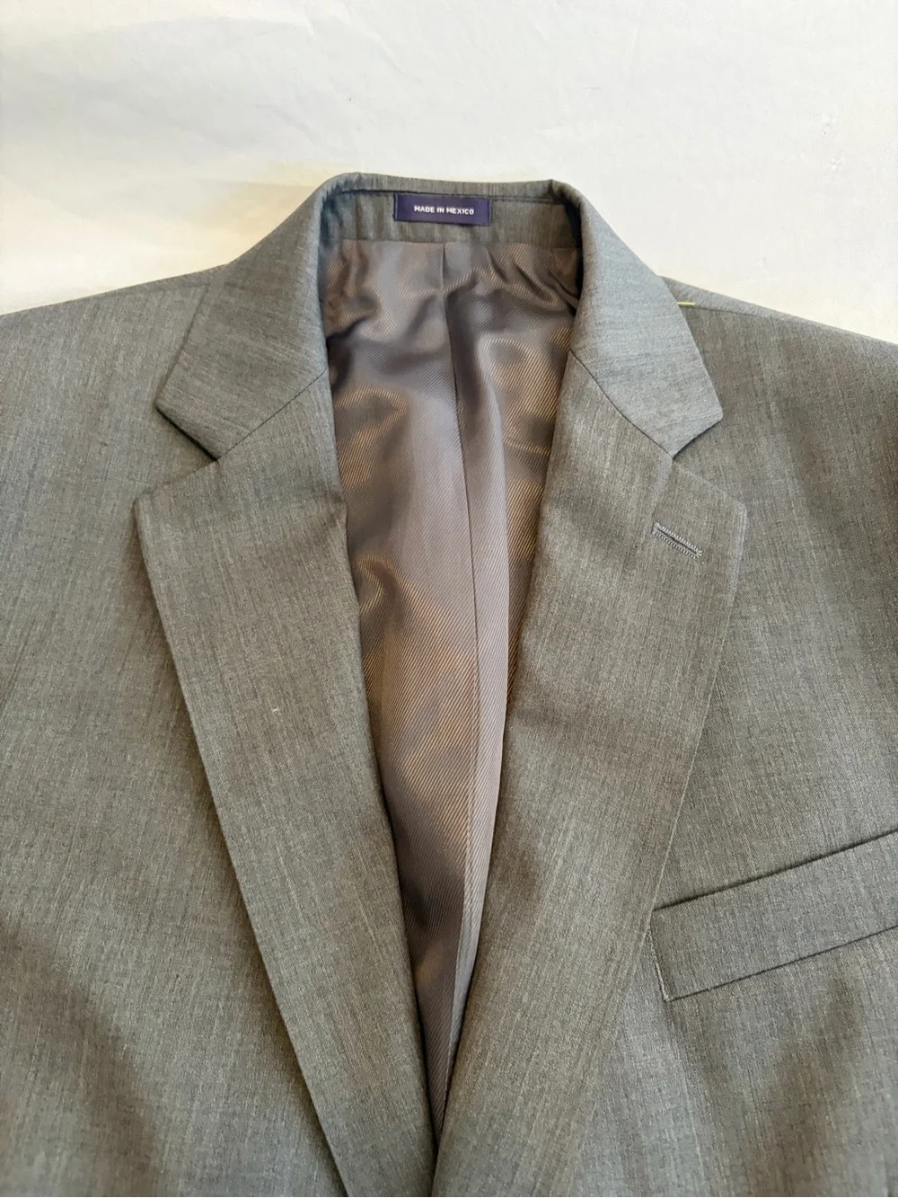 Stafford Men's Gray Two-Button Sport Coat, Classic Fit, Sizse 46L